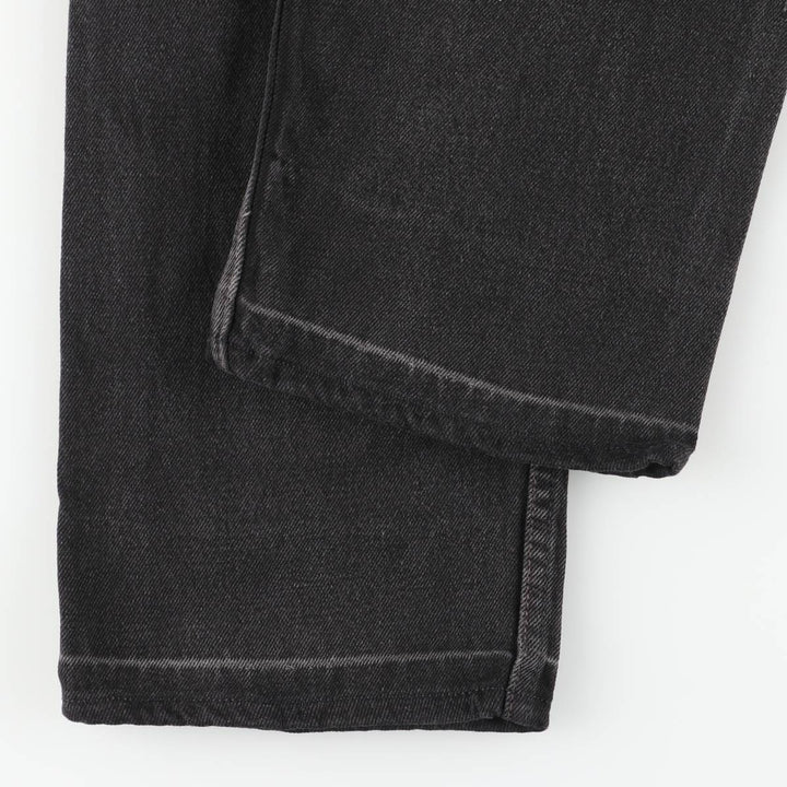 Levi's 505 Regular Fit Tapered Denim Pants, Black, Men's, Size W30 cotton black type Vintage Second Hand