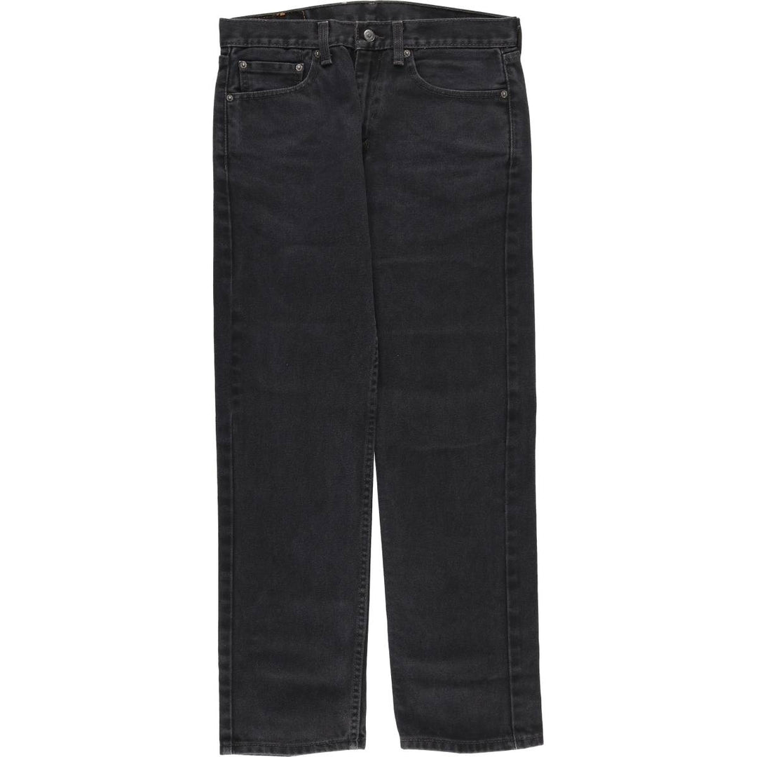 Levi's 505 Black Denim Tapered Denim Pants for Men, W32 equivalent cotton black type Vintage Second Hand