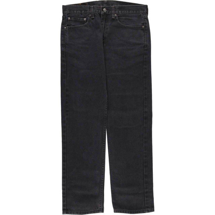 Levi's 505 Black Denim Tapered Denim Pants for Men, W32 equivalent cotton black type Vintage Second Hand