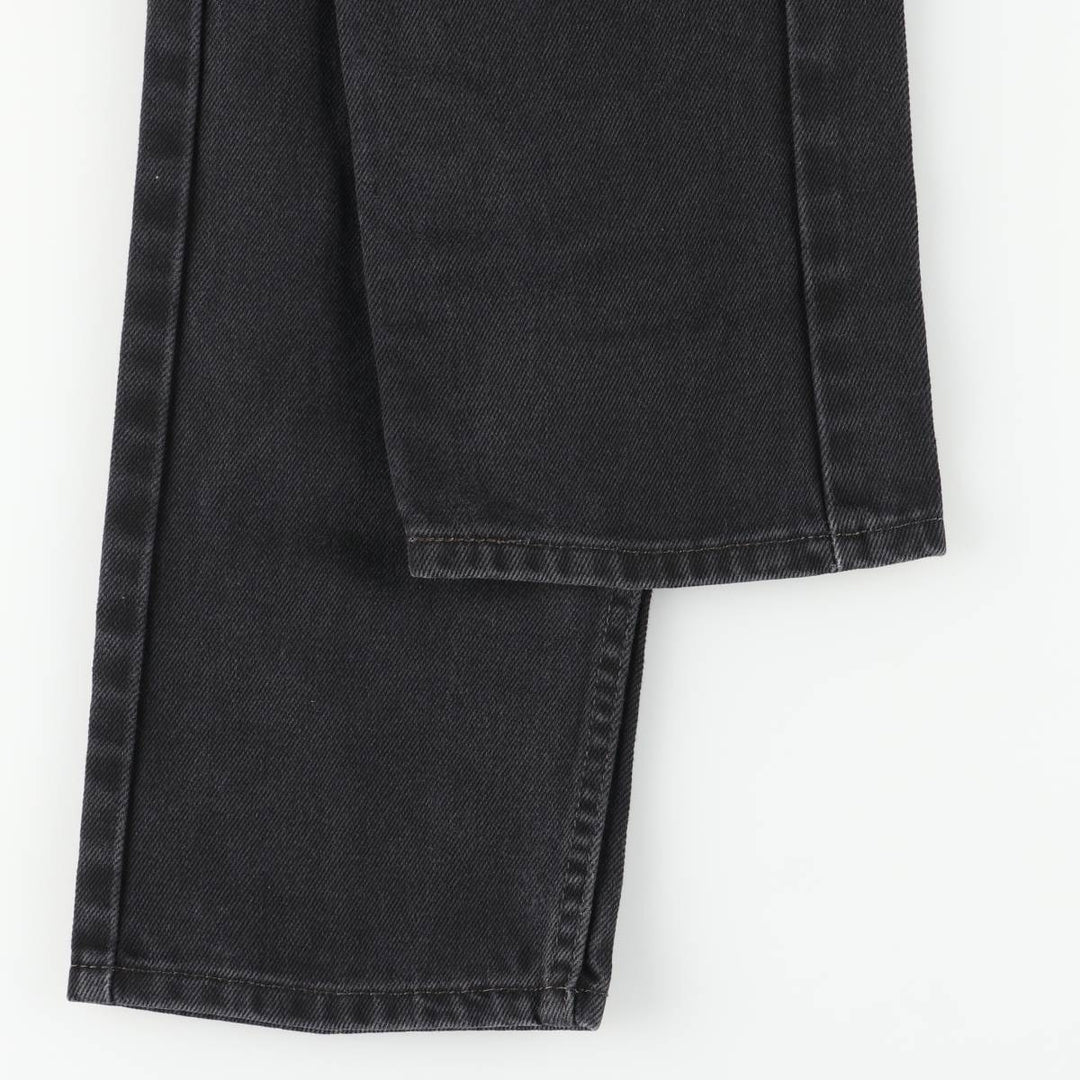 Levi's 505 Black Denim Tapered Denim Pants for Men, W32 equivalent cotton black type Vintage Second Hand