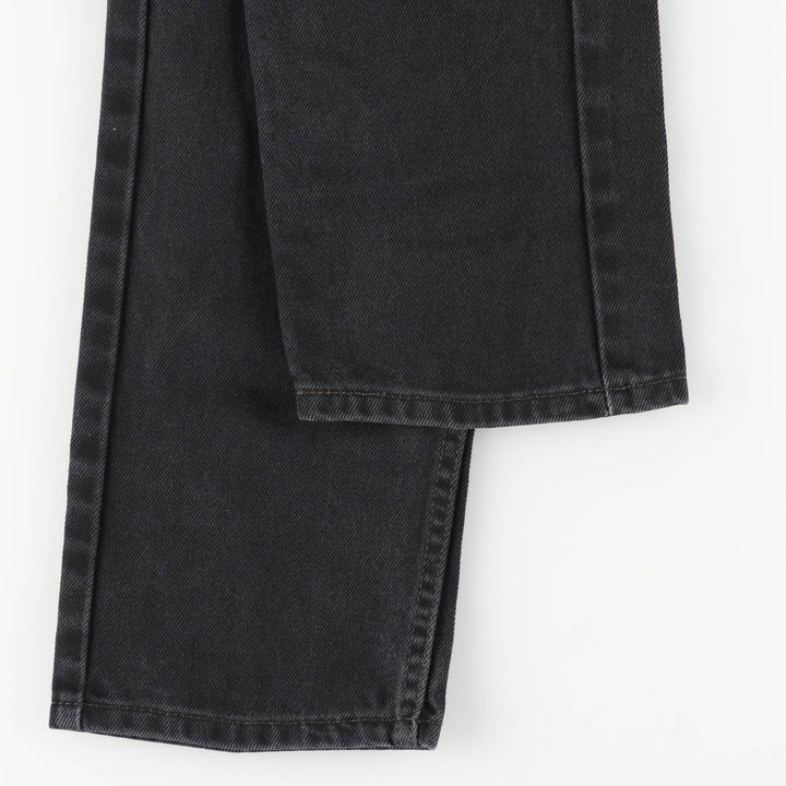 Levi's 505 Black Denim Tapered Denim Pants for Men, W32 equivalent cotton black type Vintage Second Hand