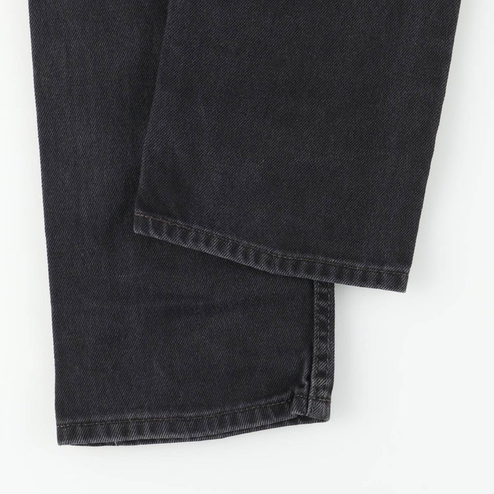 Levi's 505 Black Denim Tapered Denim Pants for Men, W32 equivalent cotton black type Vintage Second Hand