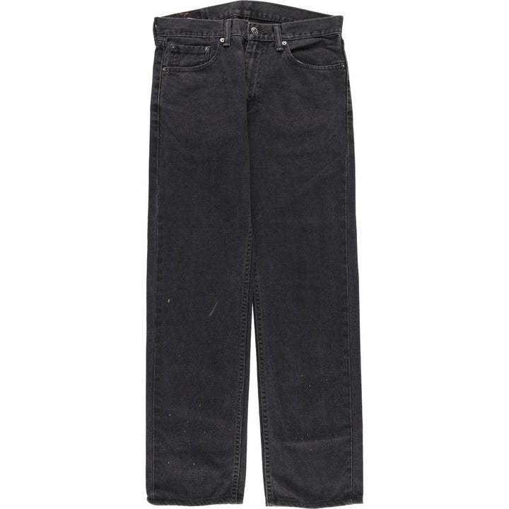 Levi's 505 Black Denim Tapered Denim Pants for Men, W33 equivalent cotton black type Vintage Second Hand
