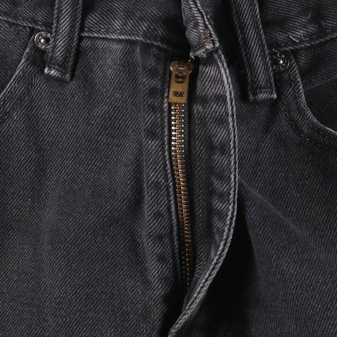 Levi's 505 Black Denim Tapered Denim Pants for Men, W33 equivalent cotton black type Vintage Second Hand