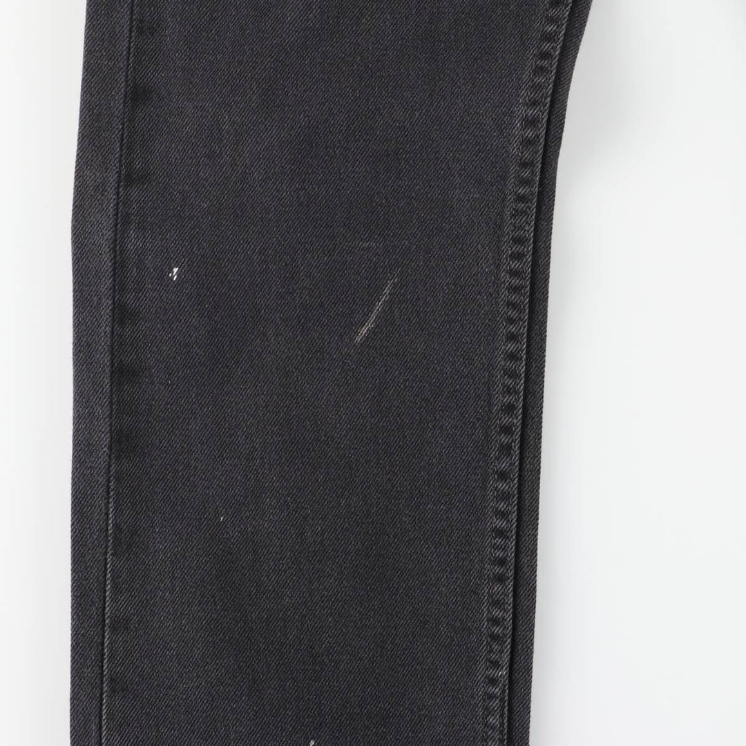 Levi's 505 Black Denim Tapered Denim Pants for Men, W33 equivalent cotton black type Vintage Second Hand