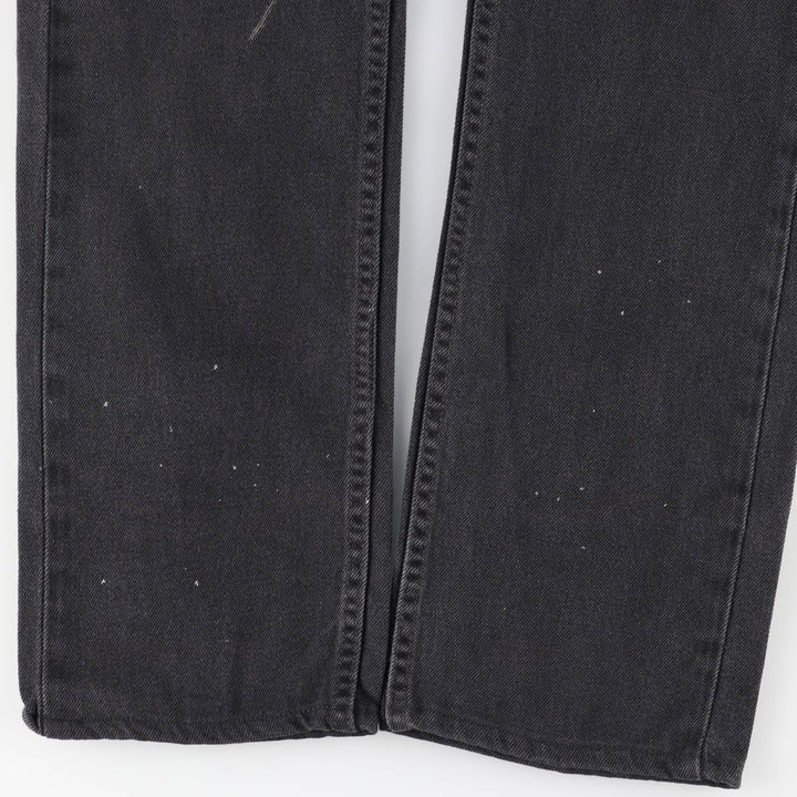 Levi's 505 Black Denim Tapered Denim Pants for Men, W33 equivalent cotton black type Vintage Second Hand