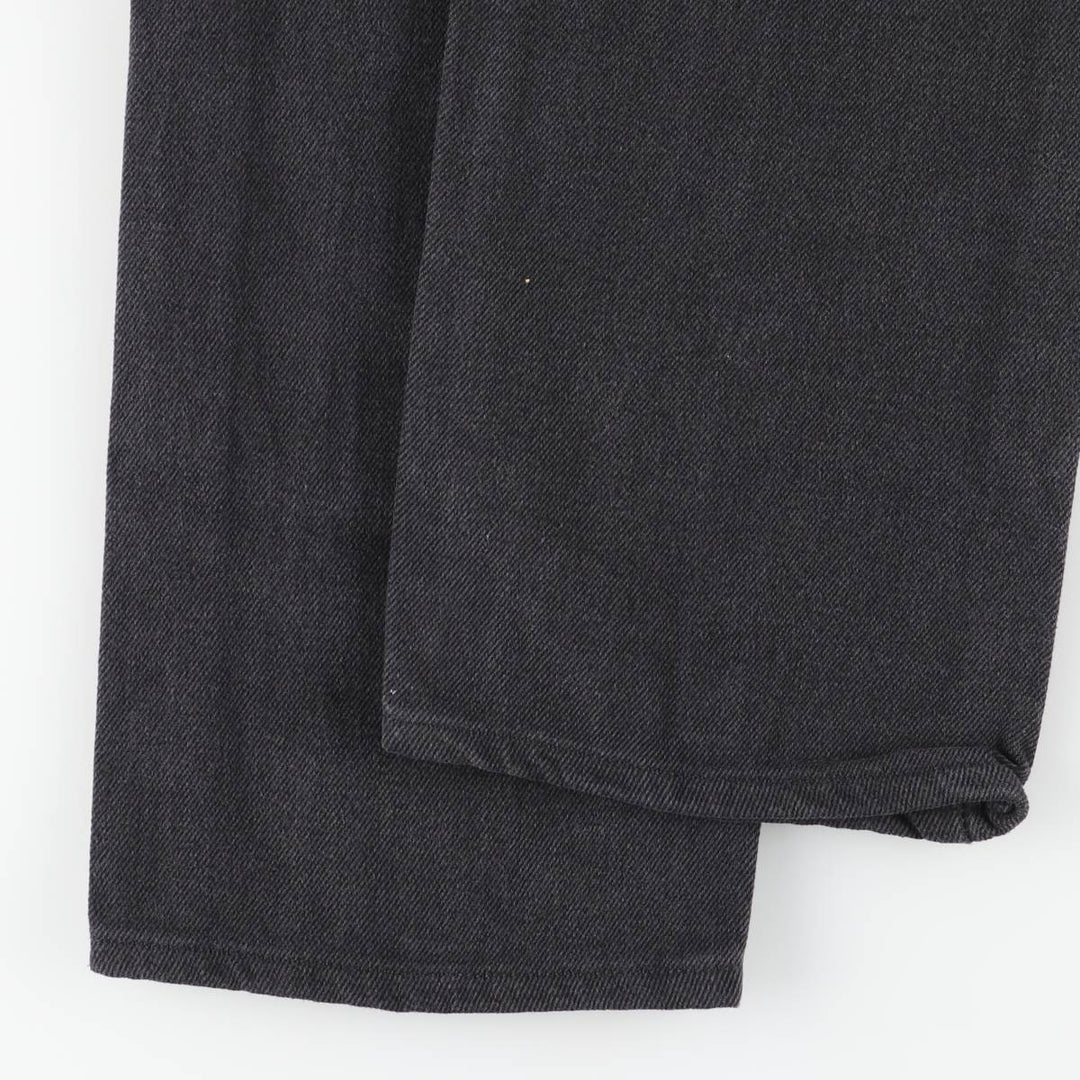 Levi's 505 Black Denim Tapered Denim Pants for Men, W33 equivalent cotton black type Vintage Second Hand