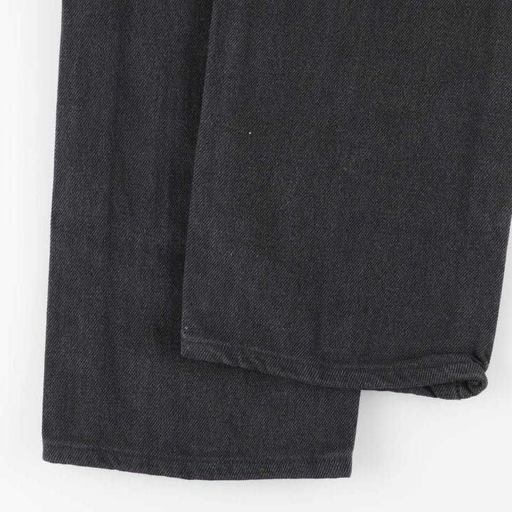 Levi's 505 Black Denim Tapered Denim Pants for Men, W33 equivalent cotton black type Vintage Second Hand