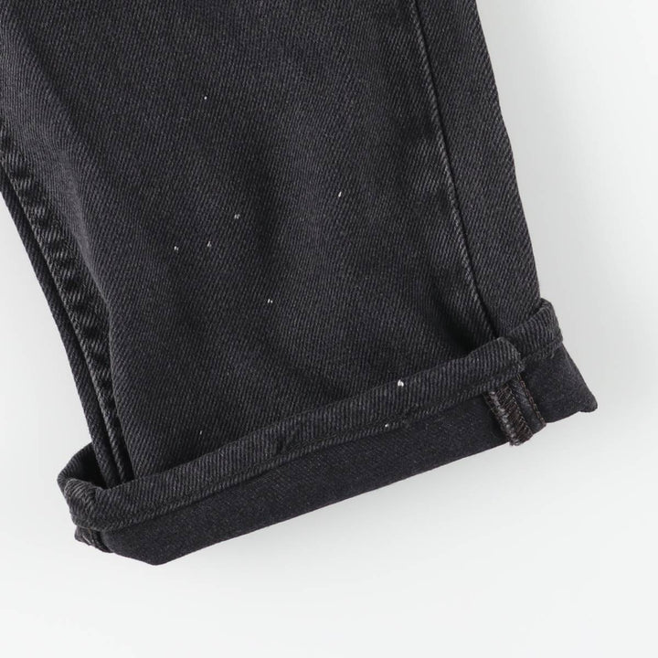 Levi's 505 Black Denim Tapered Denim Pants for Men, W33 equivalent cotton black type Vintage Second Hand