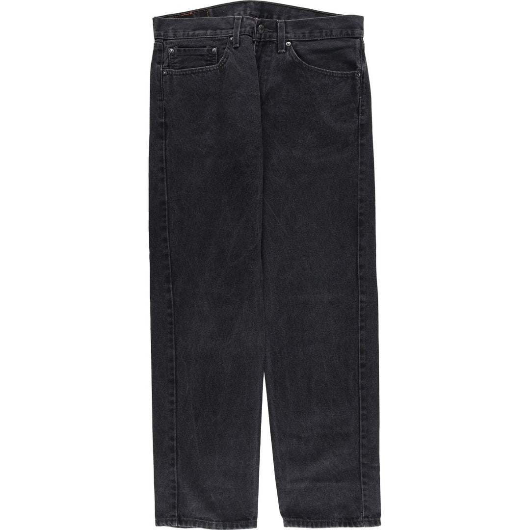 Levi's 505 Black Denim Tapered Denim Pants for Men, W34 equivalent cotton black type Vintage Second Hand