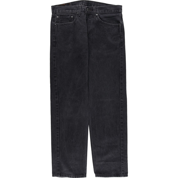 Levi's 505 Black Denim Tapered Denim Pants for Men, W34 equivalent cotton black type Vintage Second Hand