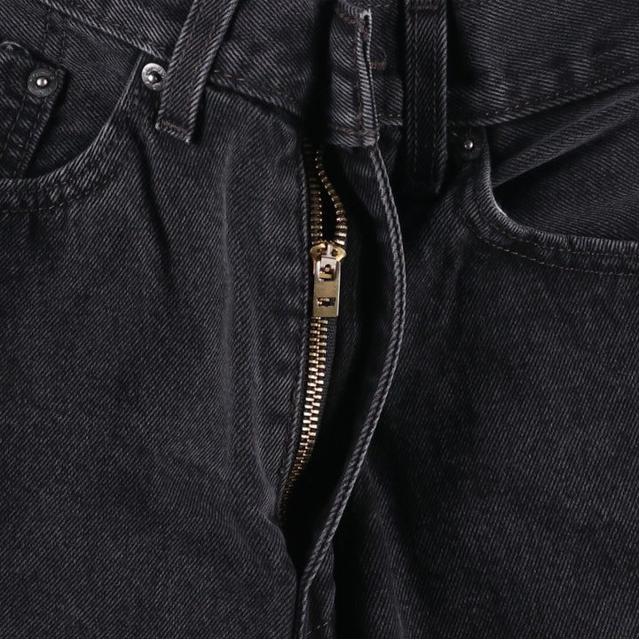 Levi's 505 Black Denim Tapered Denim Pants for Men, W34 equivalent cotton black type Vintage Second Hand