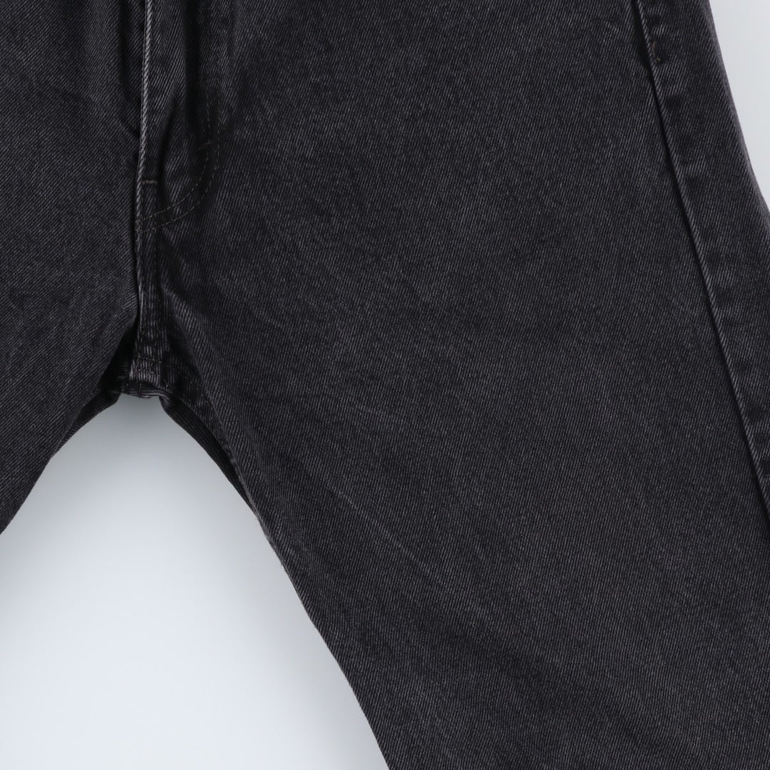 Levi's 505 Black Denim Tapered Denim Pants for Men, W34 equivalent cotton black type Vintage Second Hand