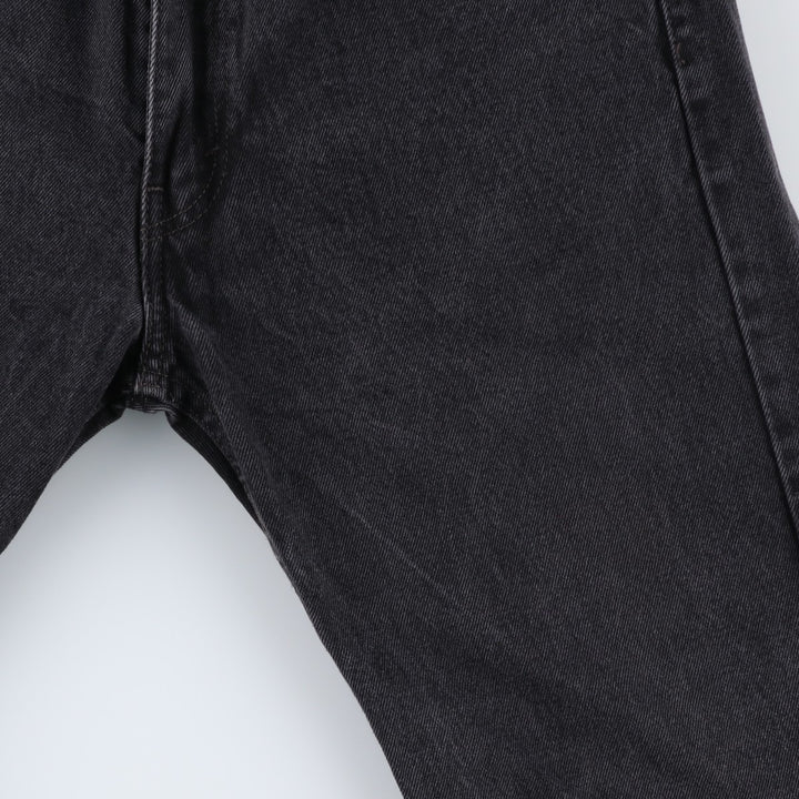 Levi's 505 Black Denim Tapered Denim Pants for Men, W34 equivalent cotton black type Vintage Second Hand