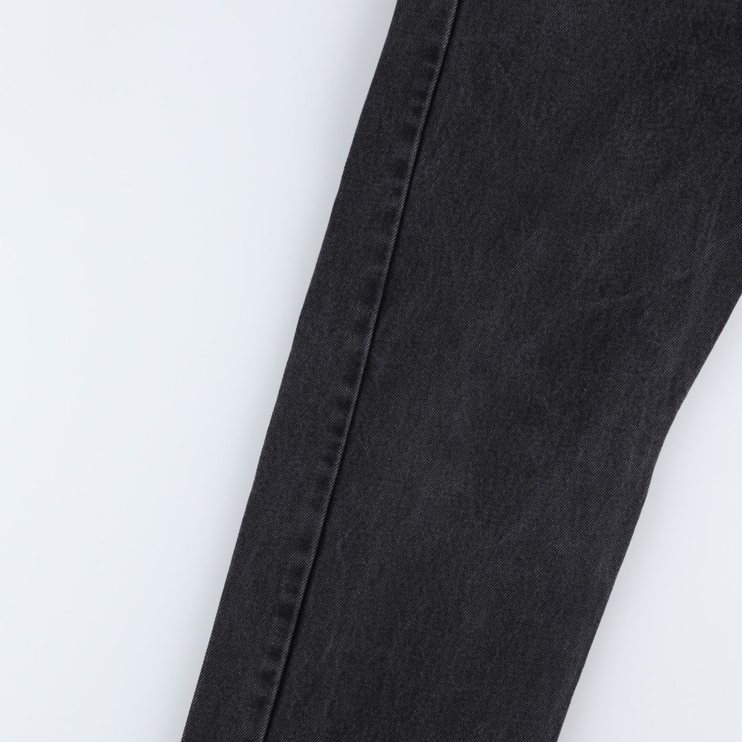 Levi's 505 Black Denim Tapered Denim Pants for Men, W34 equivalent cotton black type Vintage Second Hand
