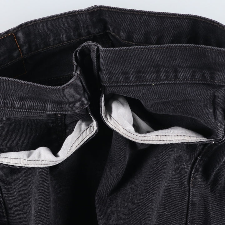 Levi's 505 Black Denim Tapered Denim Pants for Men, W34 equivalent cotton black type Vintage Second Hand