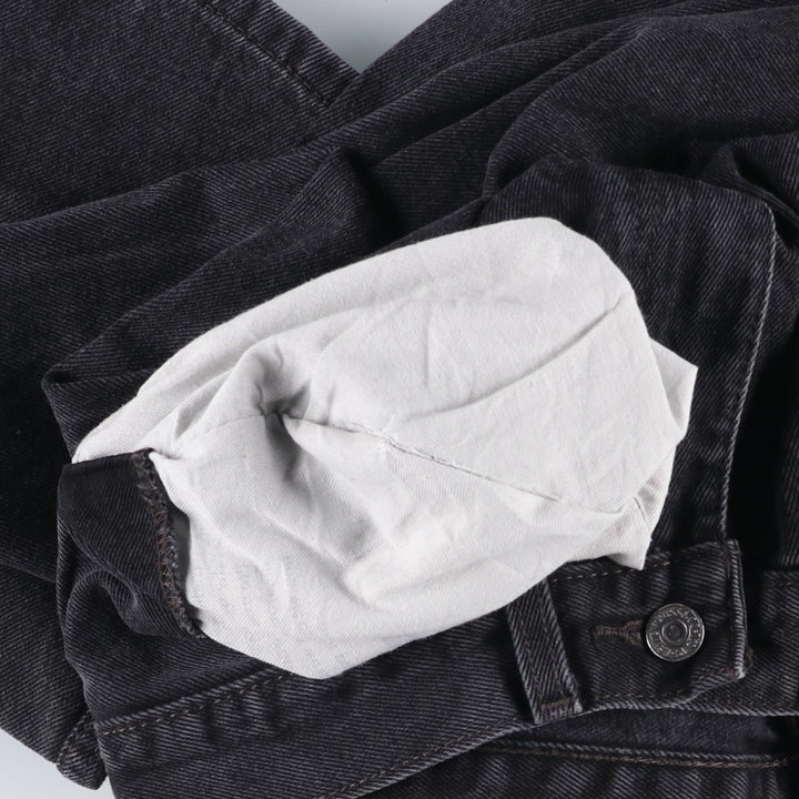 Levi's 505 Black Denim Tapered Denim Pants for Men, W34 equivalent cotton black type Vintage Second Hand
