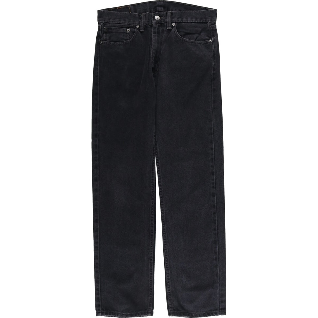 Levi's 505 Black Denim Tapered Denim Pants for Men, W32 equivalent cotton black type Vintage Second Hand