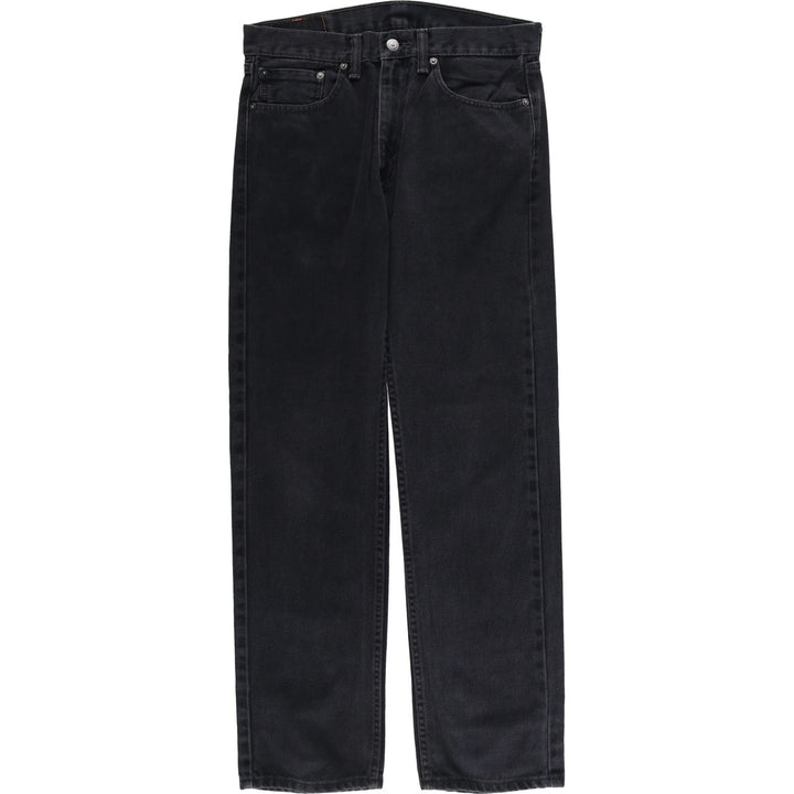 Levi's 505 Black Denim Tapered Denim Pants for Men, W32 equivalent cotton black type Vintage Second Hand
