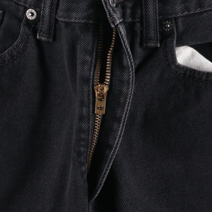 Levi's 505 Black Denim Tapered Denim Pants for Men, W32 equivalent cotton black type Vintage Second Hand