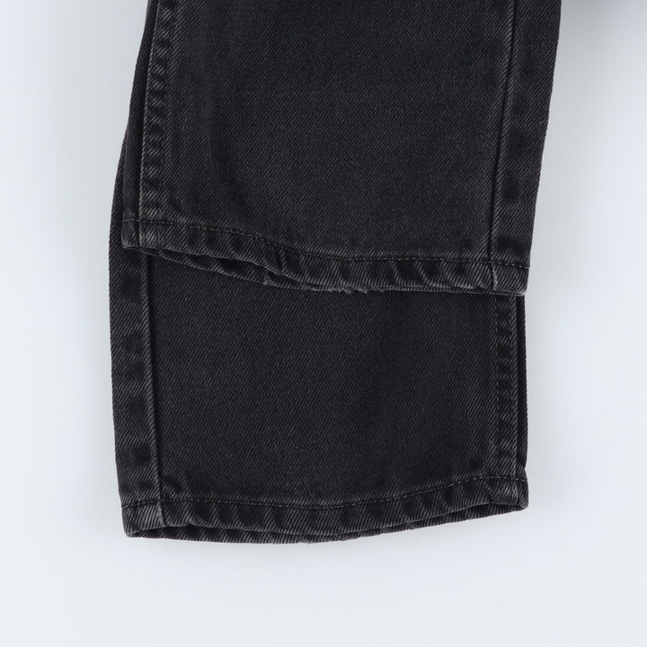 Levi's 505 Black Denim Tapered Denim Pants for Men, W32 equivalent cotton black type Vintage Second Hand
