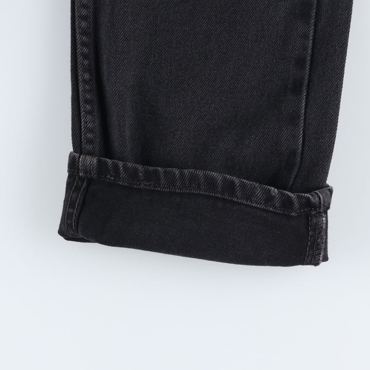 Levi's 505 Black Denim Tapered Denim Pants for Men, W32 equivalent cotton black type Vintage Second Hand