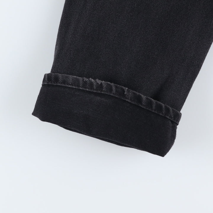 Levi's 505 Black Denim Tapered Denim Pants for Men, W32 equivalent cotton black type Vintage Second Hand