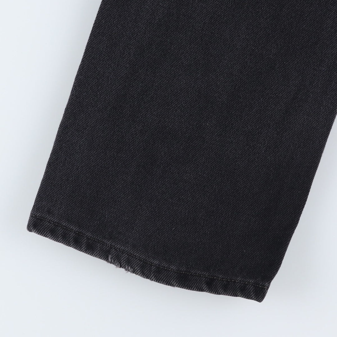 Levi's 505 Black Denim Tapered Denim Pants for Men, W32 equivalent cotton black type Vintage Second Hand