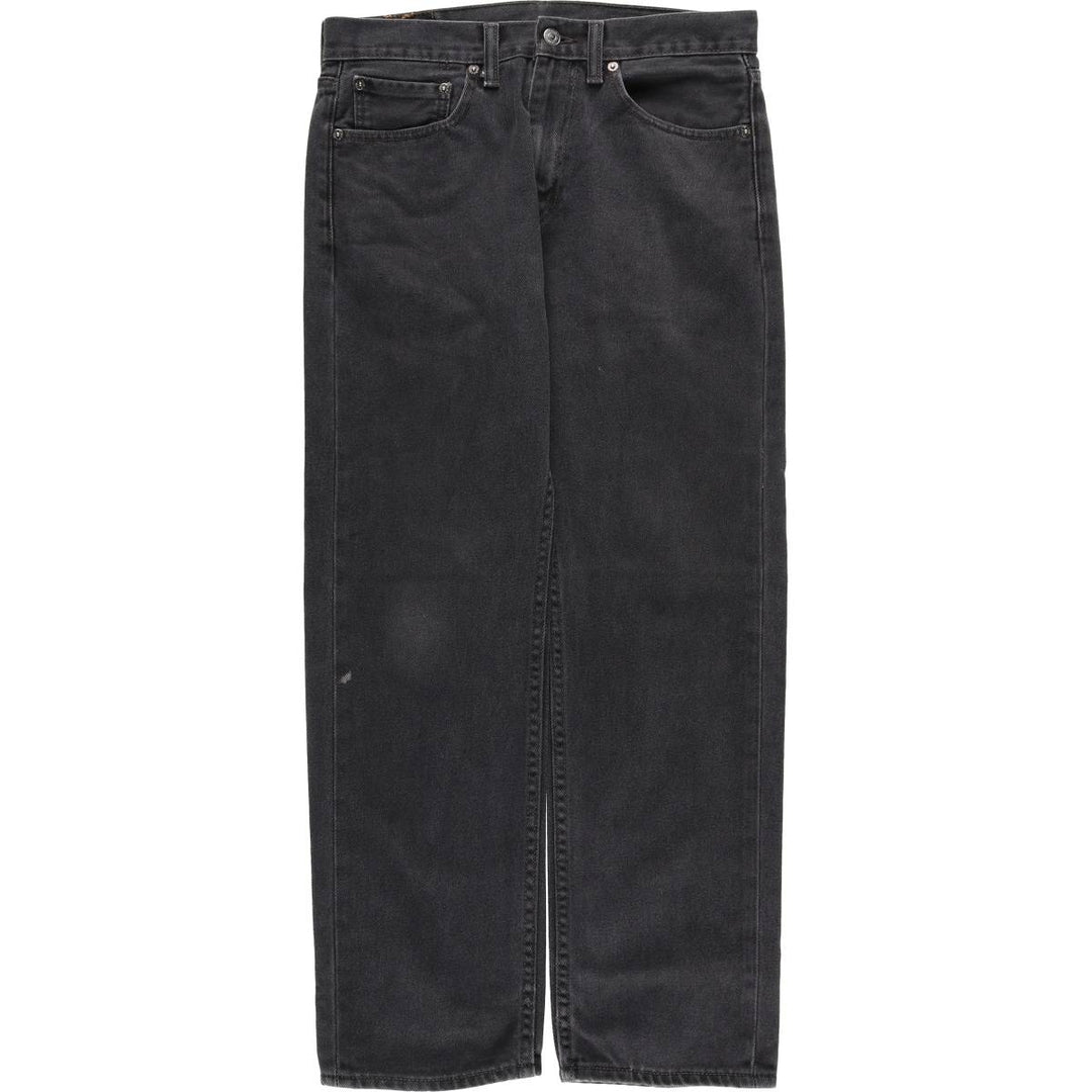 Vintage Levi's 505 black denim tapered denim pants, men's size W32. cotton black type Vintage Second Hand