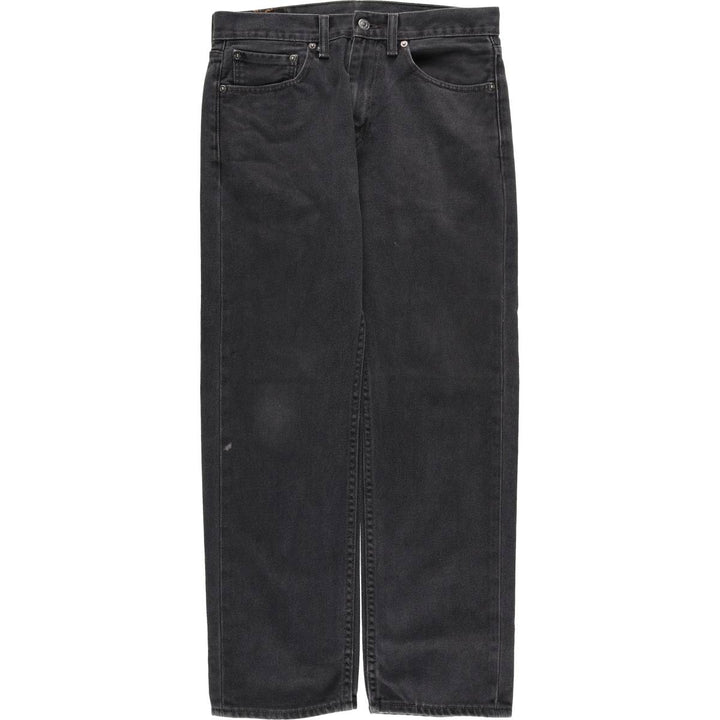 Vintage Levi's 505 black denim tapered denim pants, men's size W32. cotton black type Vintage Second Hand