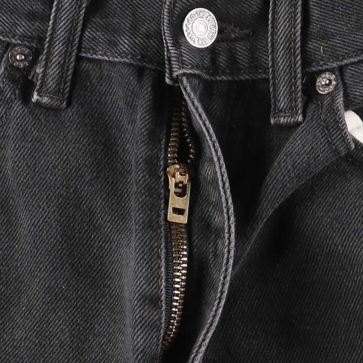 Vintage Levi's 505 black denim tapered denim pants, men's size W32. cotton black type Vintage Second Hand