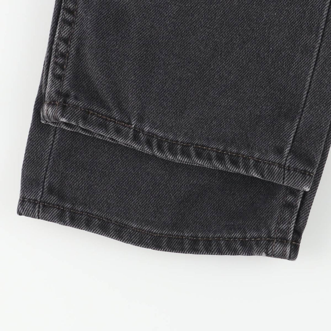 Vintage Levi's 505 black denim tapered denim pants, men's size W32. cotton black type Vintage Second Hand