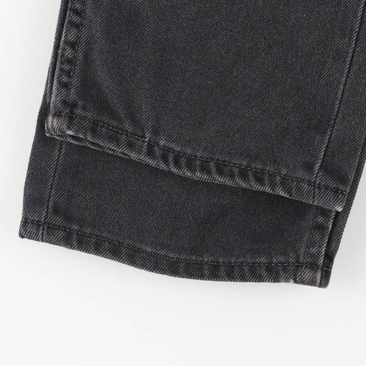 Vintage Levi's 505 black denim tapered denim pants, men's size W32. cotton black type Vintage Second Hand