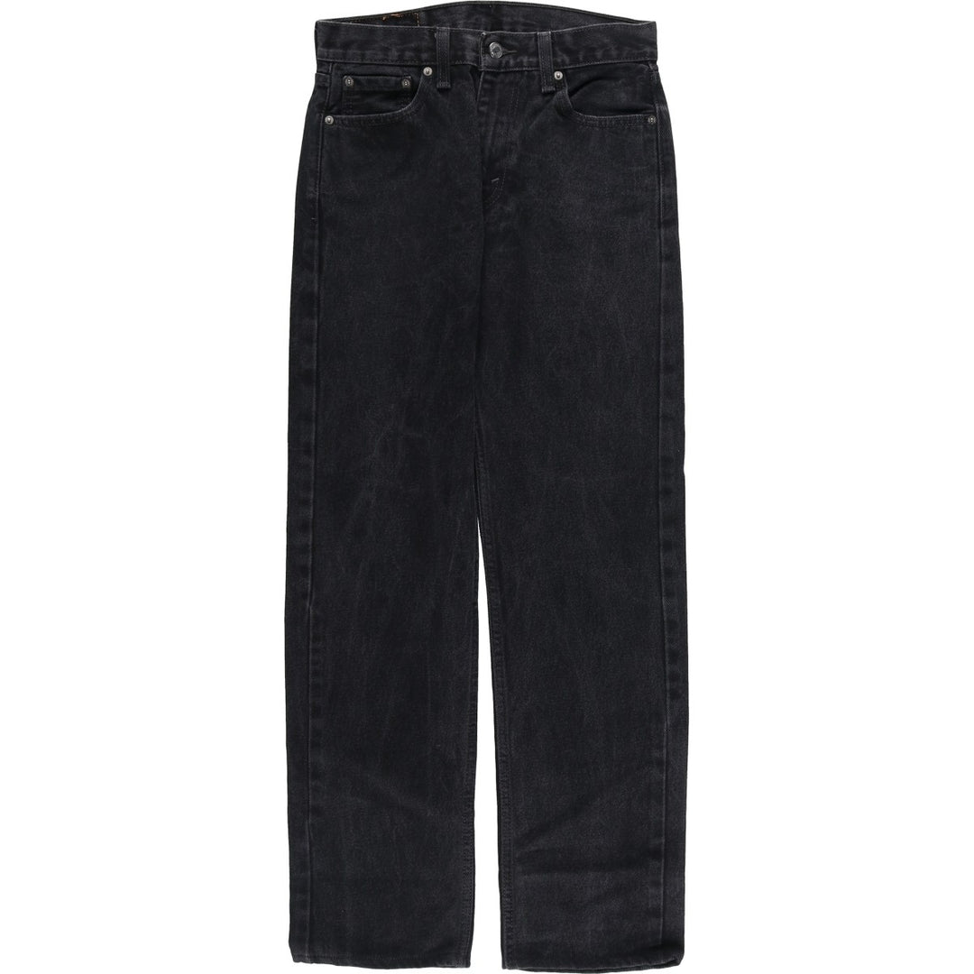 Levi's 505 Black Denim Tapered Denim Pants, Women's Size L (W29) cotton black type Vintage Second Hand