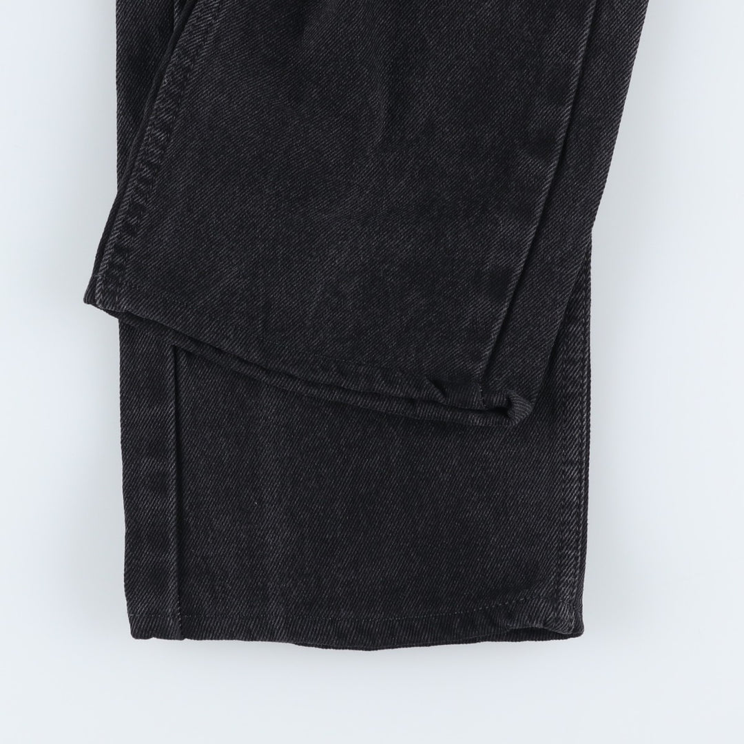 Levi's 505 Black Denim Tapered Denim Pants, Women's Size L (W29) cotton black type Vintage Second Hand