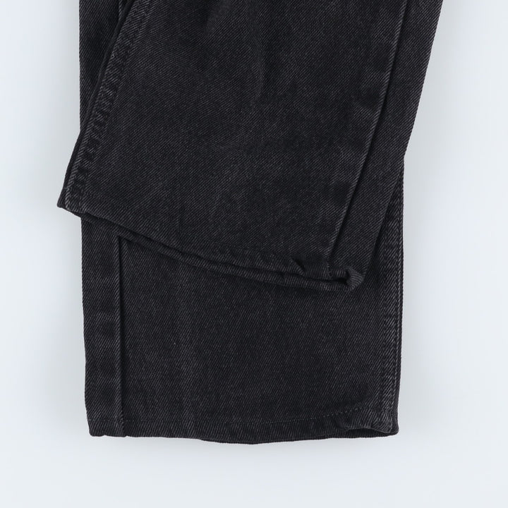 Levi's 505 Black Denim Tapered Denim Pants, Women's Size L (W29) cotton black type Vintage Second Hand