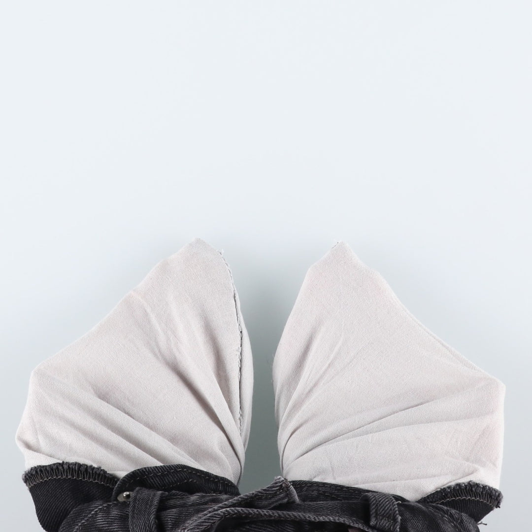 Levi's 505 Black Denim Tapered Denim Pants, Women's Size L (W29) cotton black type Vintage Second Hand