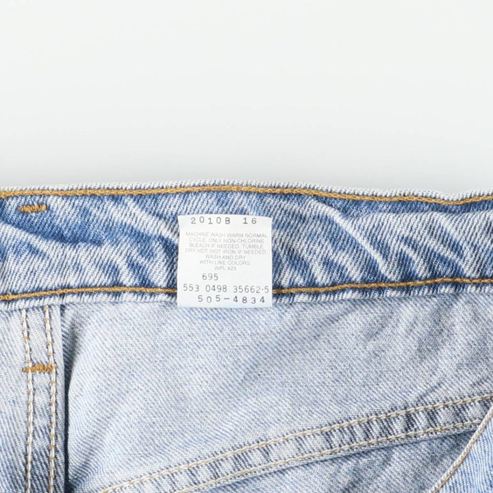 90'S Levi's 505-4834 Tapered Denim Pants, Made in USA, Men's, Size 36, Vintage cotton blue type Vintage Second Hand
