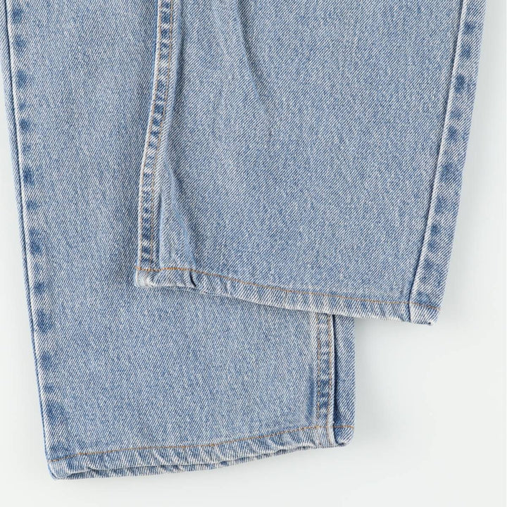 00'S Levi's 505 REGULAR FIT STRAIGHT LEG tapered denim pants made in USA, men's size w34 cotton blue type Vintage Second Hand