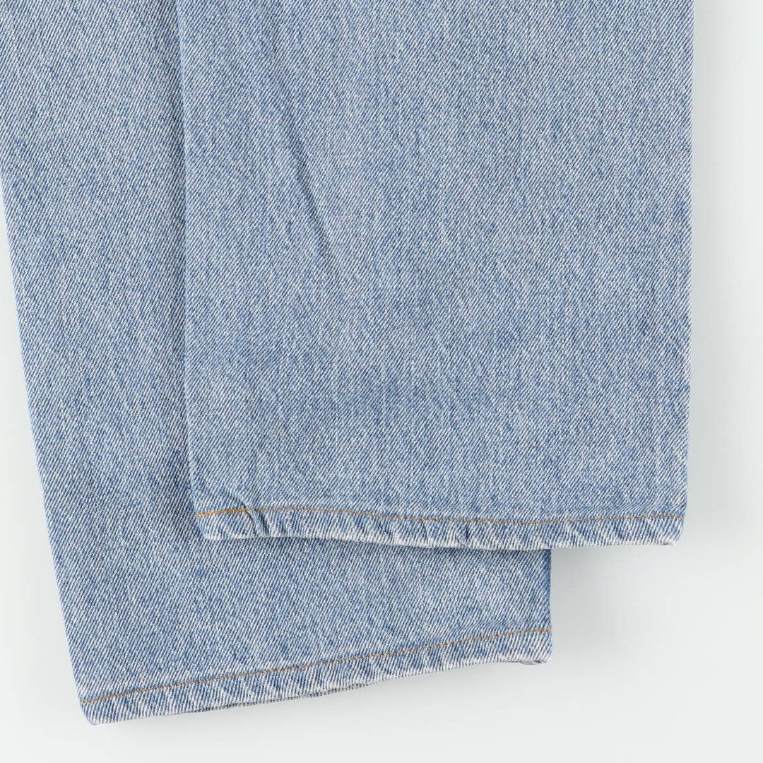 00'S Levi's 505 REGULAR FIT STRAIGHT LEG tapered denim pants made in USA, men's size w34 cotton blue type Vintage Second Hand