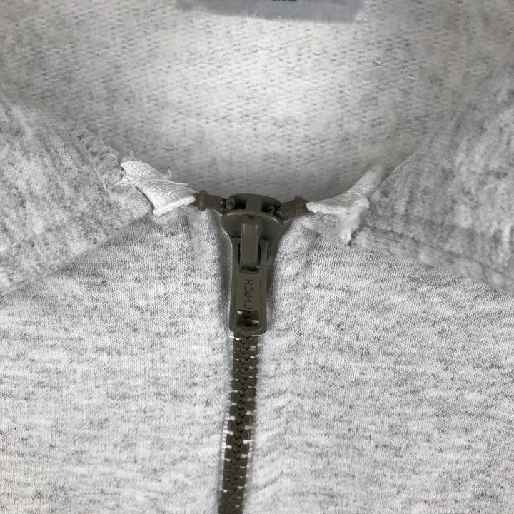 2000'S ~ Jerzees SUPER SWEATS Half-Zip Sweatshirt, Men's XL cotton white type Vintage Second Hand