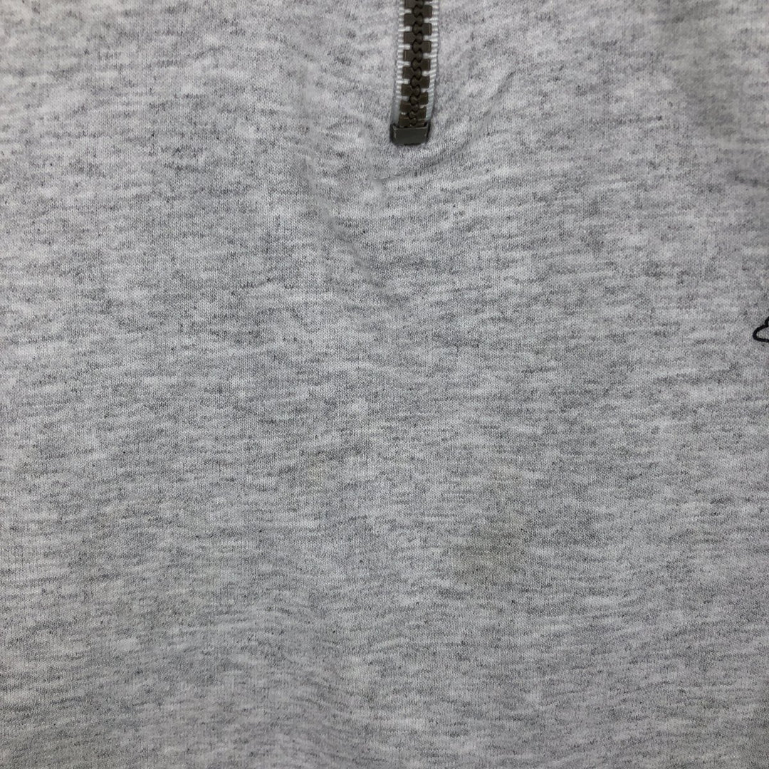 2000'S ~ Jerzees SUPER SWEATS Half-Zip Sweatshirt, Men's XL cotton white type Vintage Second Hand
