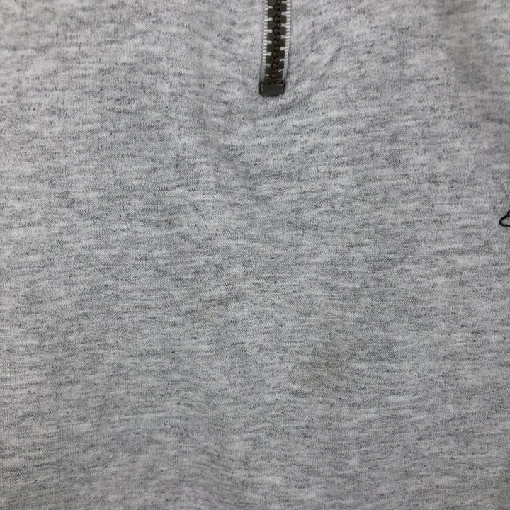 2000'S ~ Jerzees SUPER SWEATS Half-Zip Sweatshirt, Men's XL cotton white type Vintage Second Hand