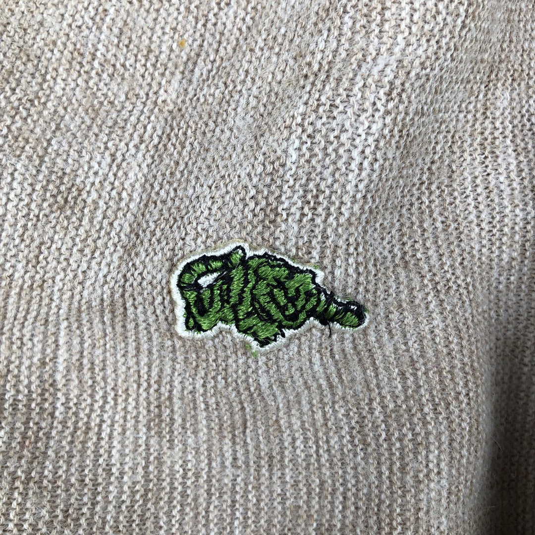 Vintage 1970'S Heritage Green Tiger acrylic knit cardigan, made in the USA, size M, men's acrylic Beige type Vintage Second Hand