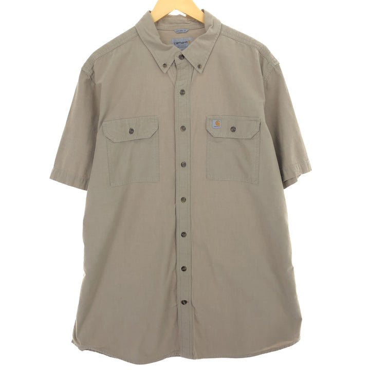 Carhartt ORIGINAL FIT button-down short-sleeve work shirt, men's XL size / eaa485022