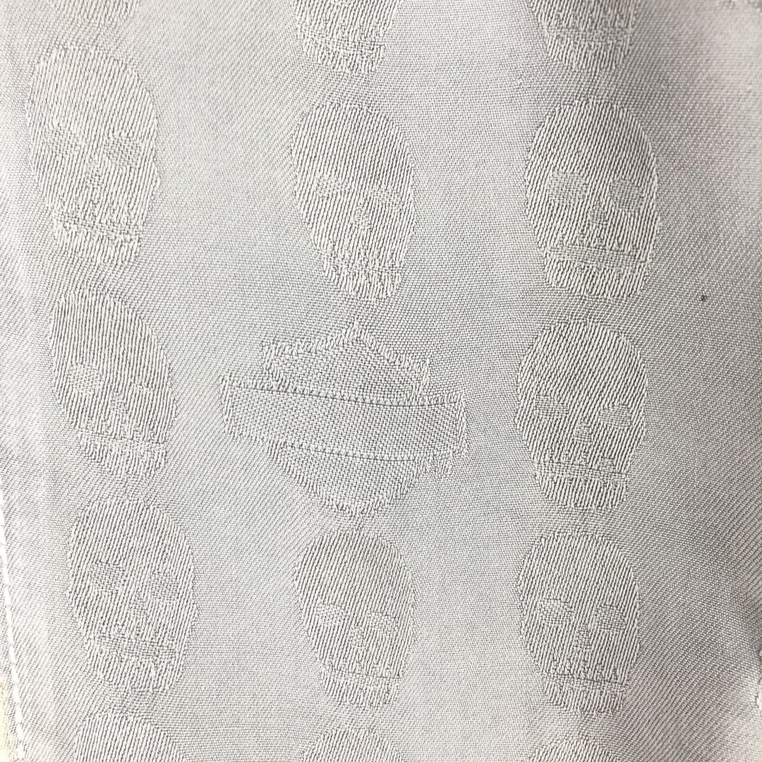 Harley-Davidson Skull Pattern Short Sleeve Silk Shirt, Men's Size XL silk gray type Vintage Second Hand