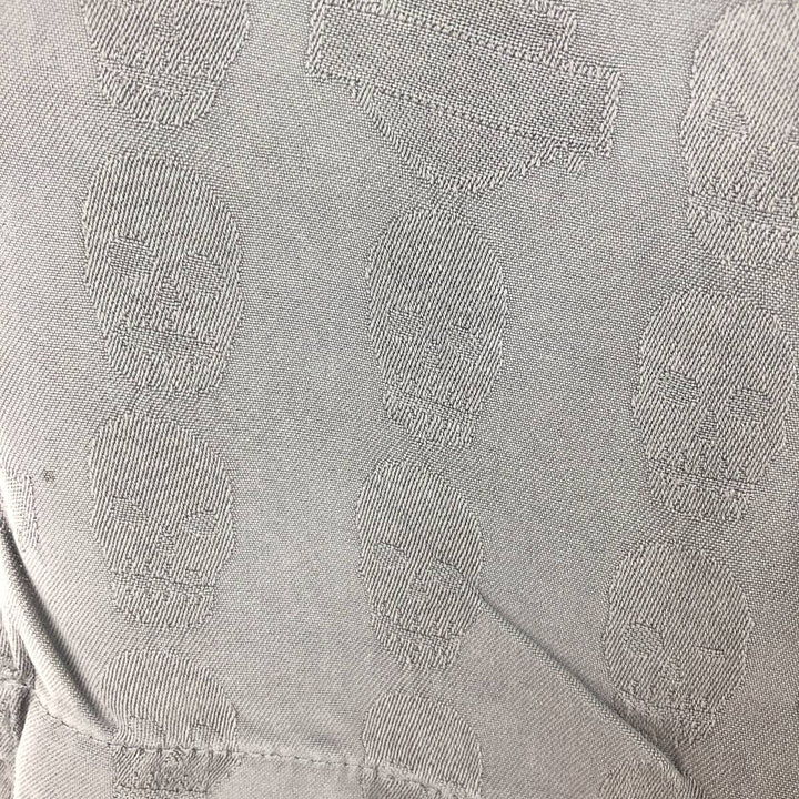 Harley-Davidson Skull Pattern Short Sleeve Silk Shirt, Men's Size XL silk gray type Vintage Second Hand