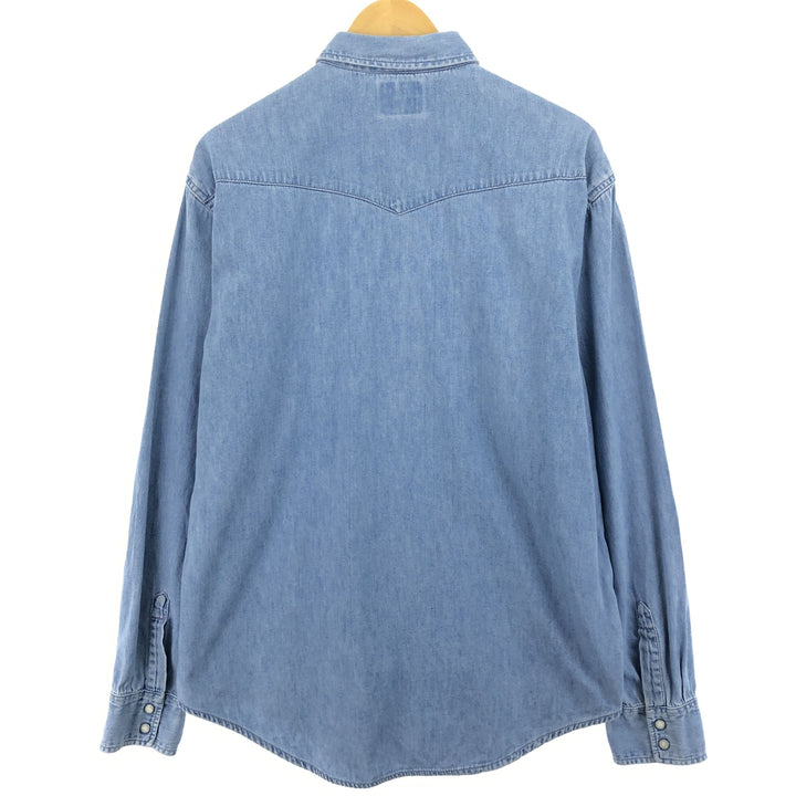 90'S Levi's Long Sleeve Denim Western Shirt Men's XL Vintage /eaa485050