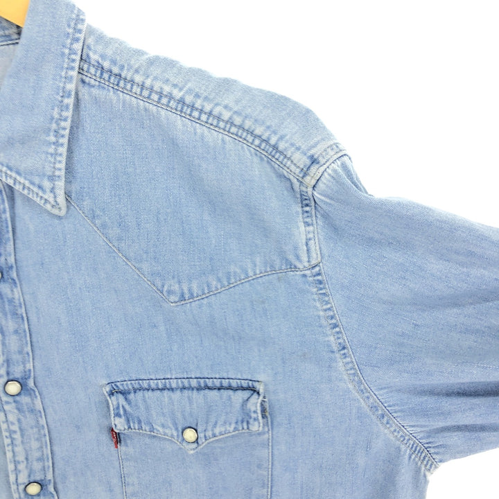 90'S Levi's Long Sleeve Denim Western Shirt Men's XL Vintage /eaa485050