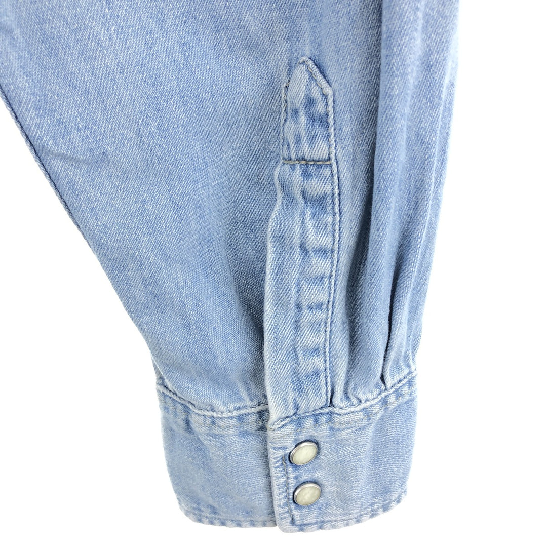 90'S Levi's Long Sleeve Denim Western Shirt Men's XL Vintage /eaa485050